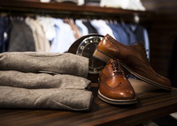 luxury shoes display