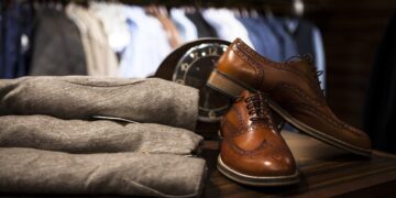 luxury shoes display